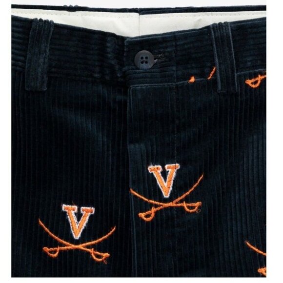 Vintage University of Virginia Corduroy Navy Pants Cavaliers - Picture 2 of 8